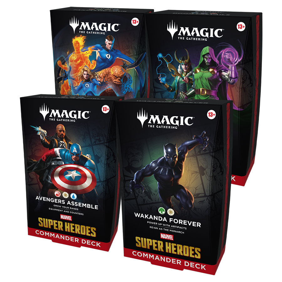 MTG: Marvel Super Heroes Commander Deck Case (Set of 4)