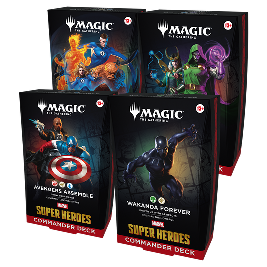 MTG: Marvel Super Heroes Commander Deck Case (Set of 4)